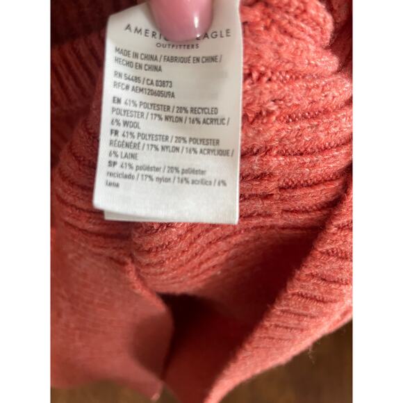 AMERICAN EAGLE Wool Blend Chunky Knit Sweater Small S - Picture 4 of 4